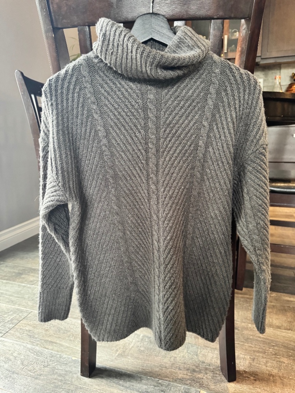 Grey Knit Turtleneck